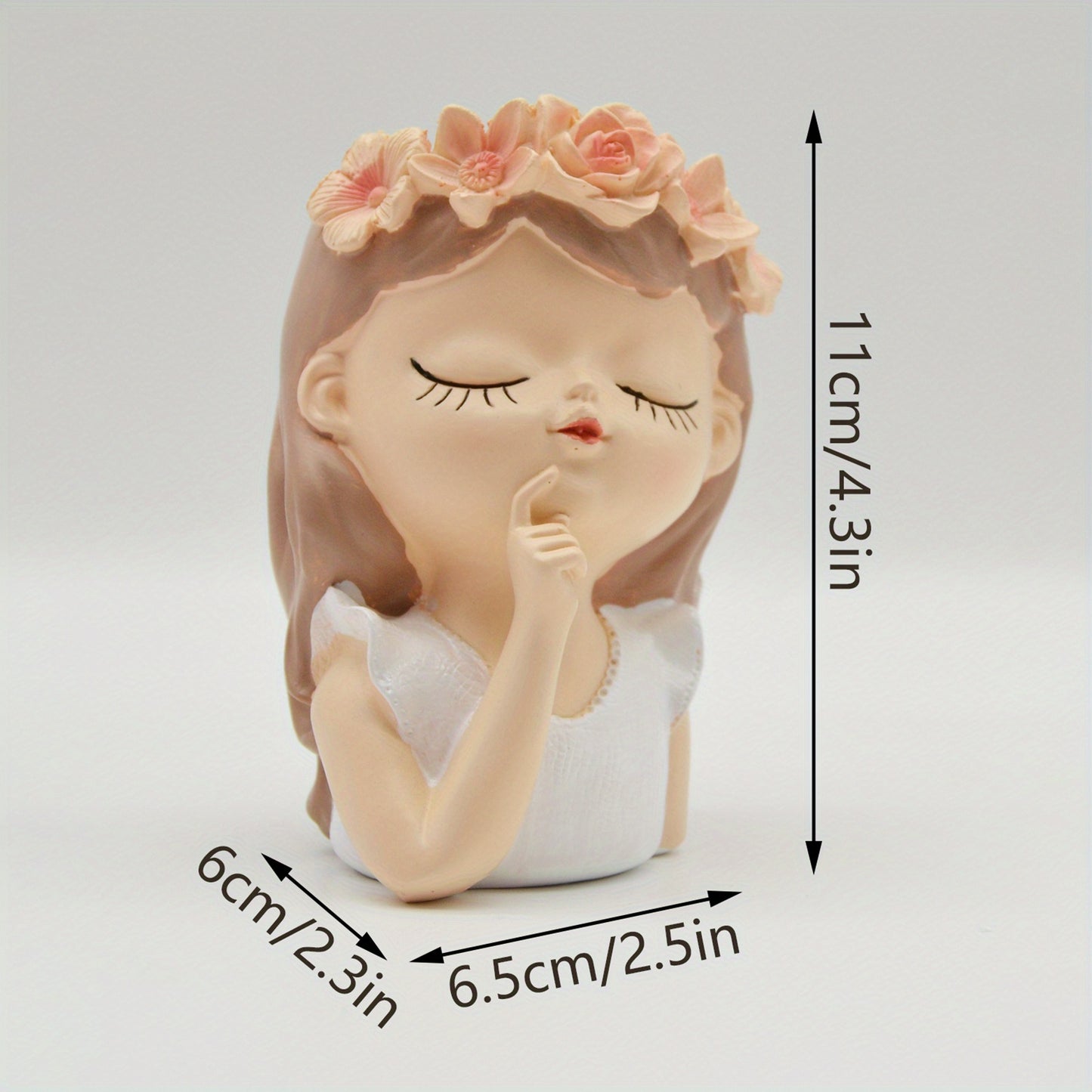 Mini Resin Face Flower Pot