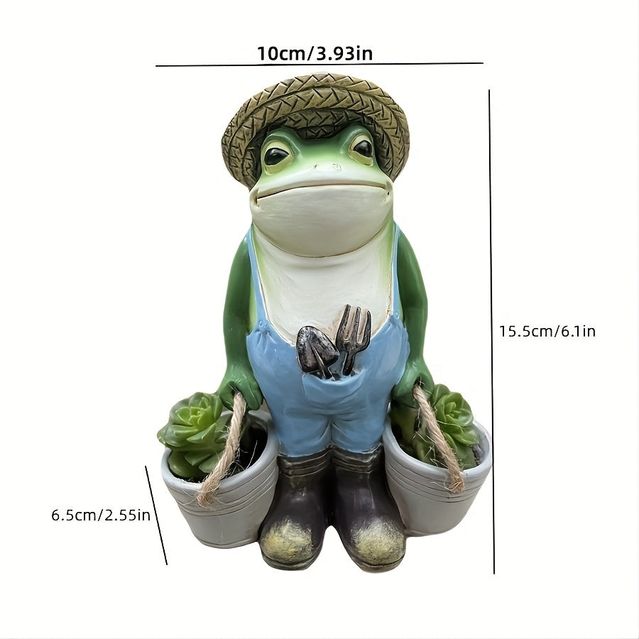 Funny Frogs Garden Statue