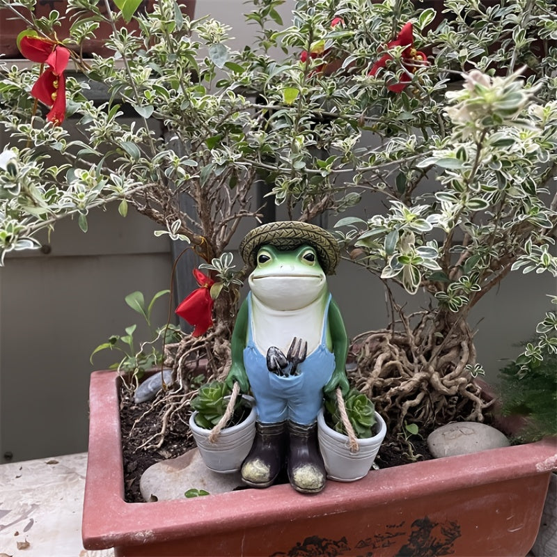 Funny Frogs Garden Statue