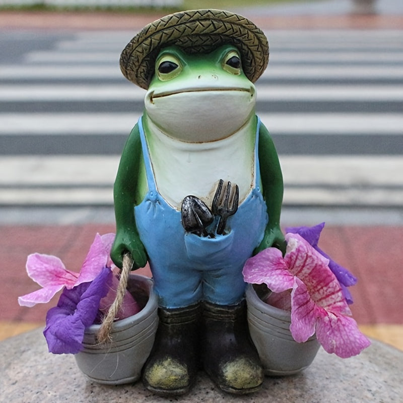 Funny Frogs Garden Statue