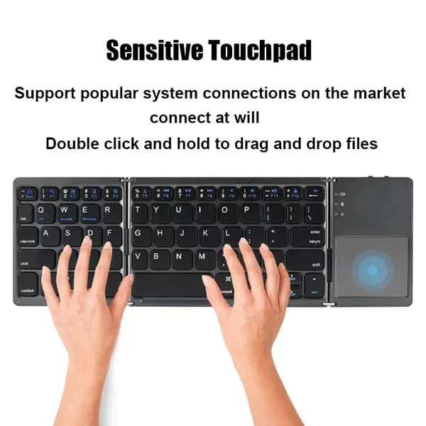 🔥Last Day Promotion 49% OFF🔥Foldable Bluetooth Keyboard with Touchpad