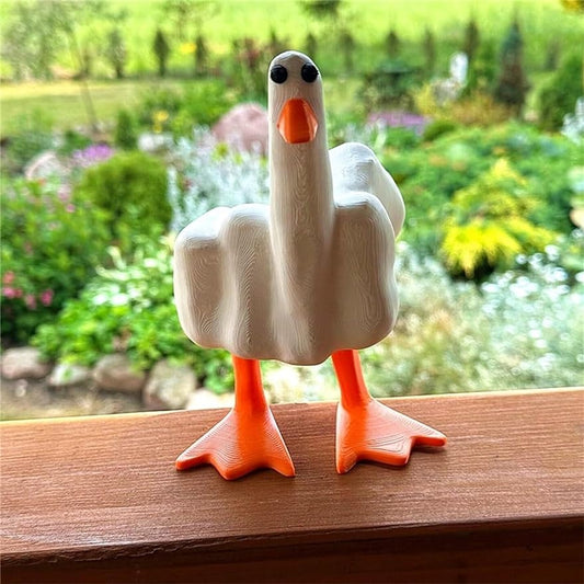 Funny Duck Resin Figurine