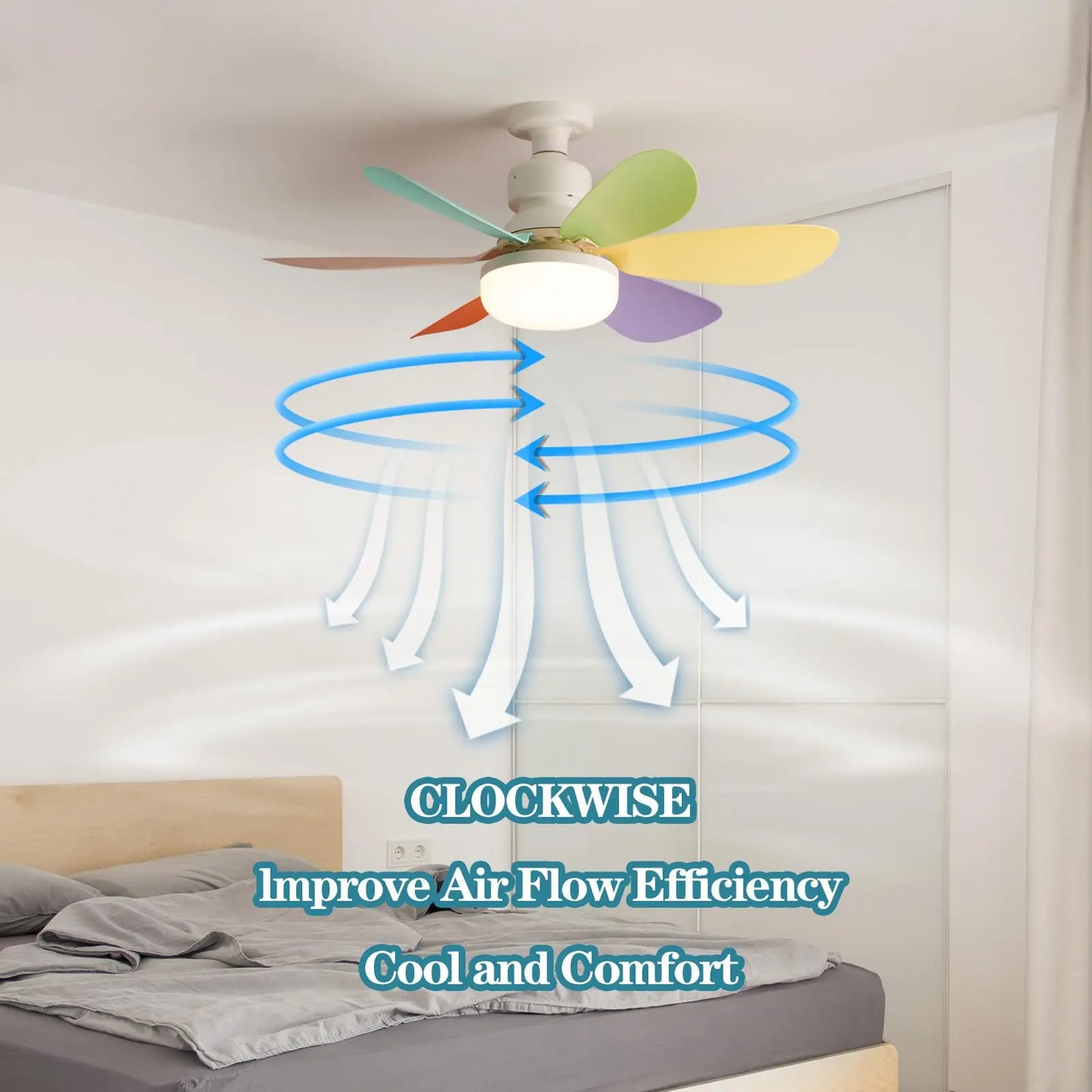 E27 Ceiling Fan with Light