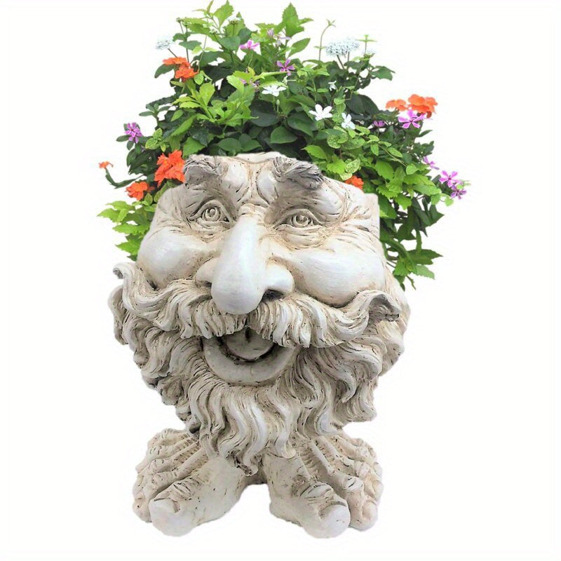 Enchanting Art Deco Floral Head Planter